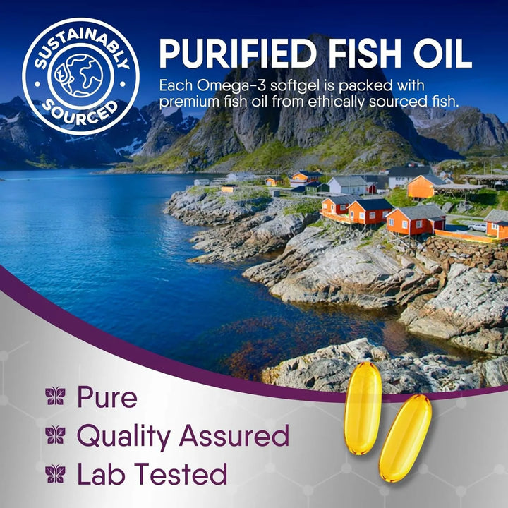 Aceite De Pescado 2400 Mg Omega 3 Epa Dha Apoyo Salud Inmuno - Imagen 8