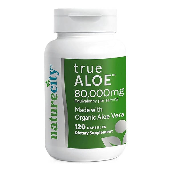 Cápsulas De Aloe Vera Orgánico 80000 Mg Soporte Digestivo Pi - Imagen 1