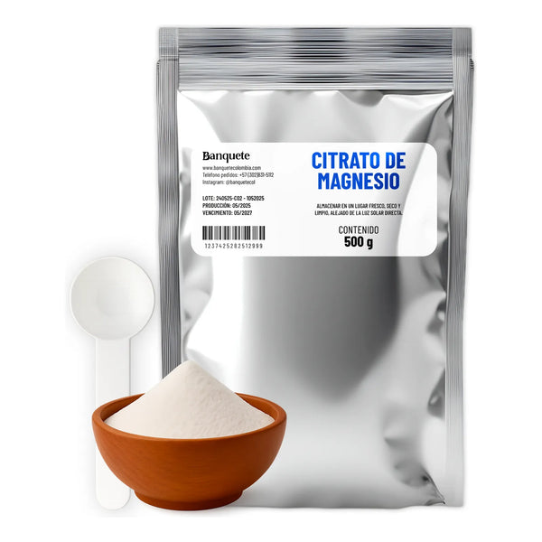 Citrato De Magnesio 500gr En Bolsa 100% Puro - Imagen 1
