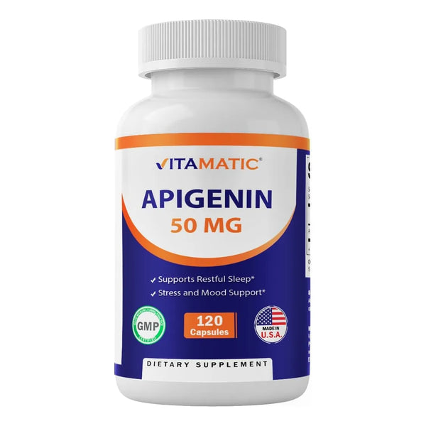 Apigenina 50 Mg 120 Cápsulas Naturales Efecto Antiinflamator - Imagen 1