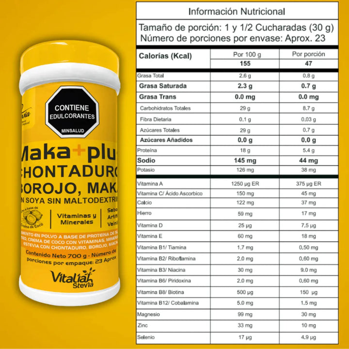 Maca Peruana Malteada Sin Azuca - Imagen 2
