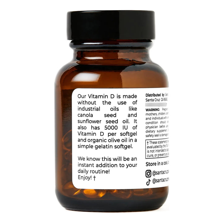 Vitamina D3 5000 Ui Cápsulas Blandas Salud Ósea Apoyo Inmuno - Imagen 6