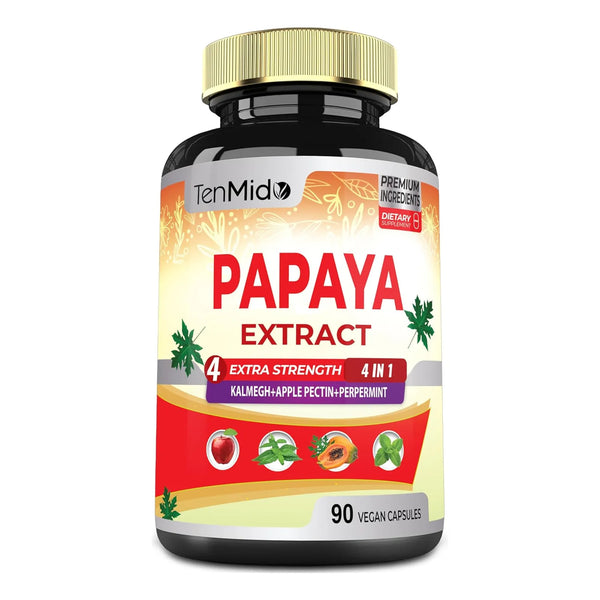 Cápsulas De Extracto De Hoja De Papaya Para Mejorar La Diges - Imagen 1