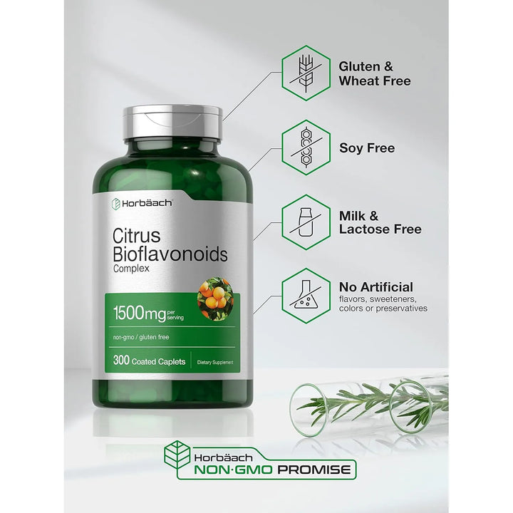 Bioflavonoides Cítricos 1500 Mg 300 Cápsulas Fórmula Vegetar - Imagen 4