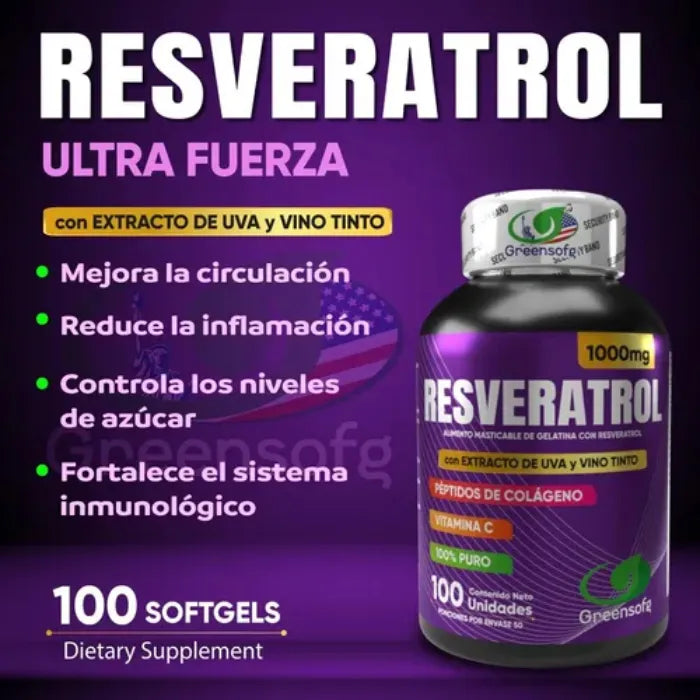 Resveratrol + Peptidos Colageno Sin Sabor - Imagen 4