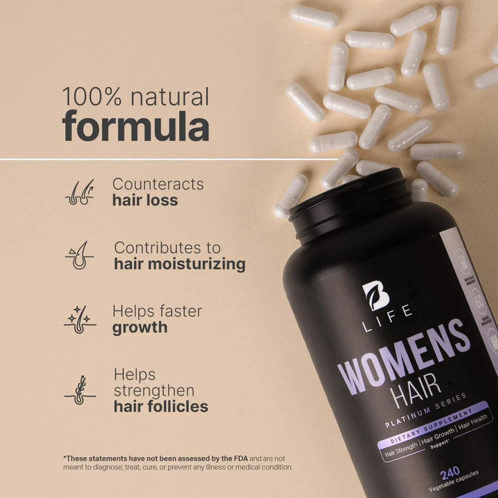 Cápsulas De Crecimiento Capilar Femenino Con Biotina Colágen - Imagen 4