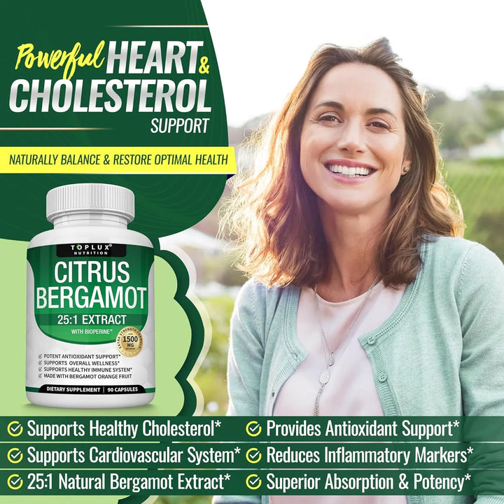 Bergamota Cítrica 1500 Mg Extracto 251 Alta Absorción Antiox - Imagen 4