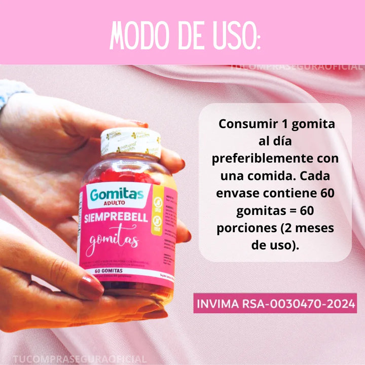 Siemprebell Gomas Aguaje Maca Original - Imagen 7