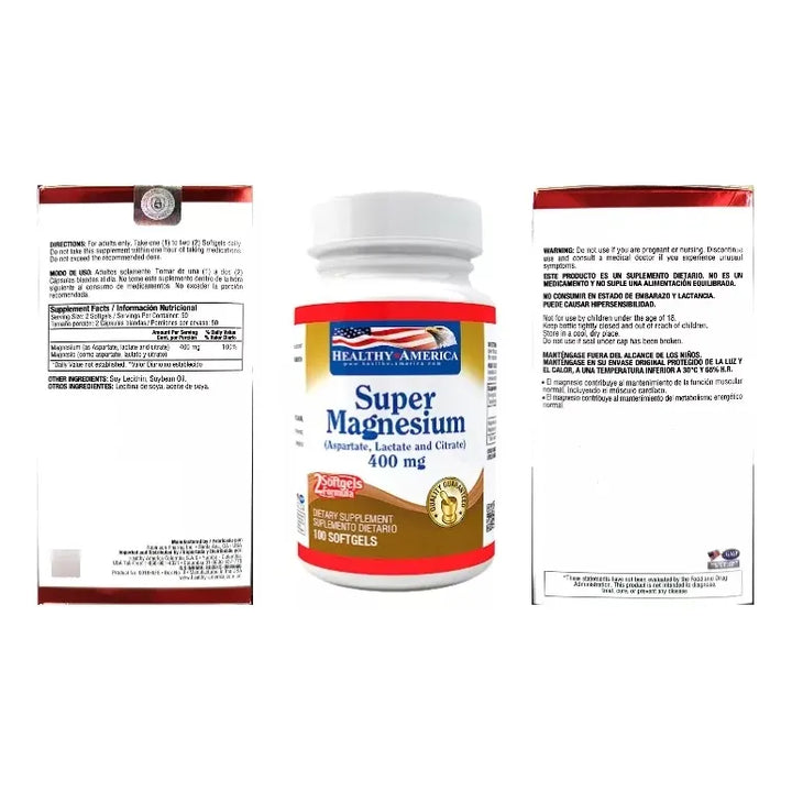 Super Magnesium 400mg 100 Softg - Unidad A $690 Sin Sabor - Imagen 2