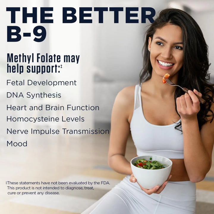 Metil Folato 400 Mcg Dfe 5-mthf Vitamina B9 Forma Activa Sal - Imagen 3
