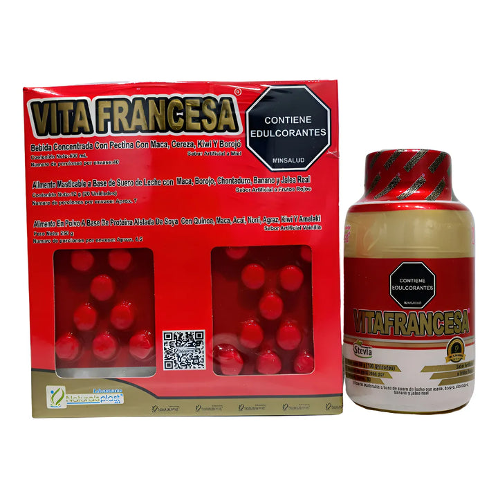 Kit Vitafrancesa Maca Jaleareal Frutos Rojos - Imagen 1