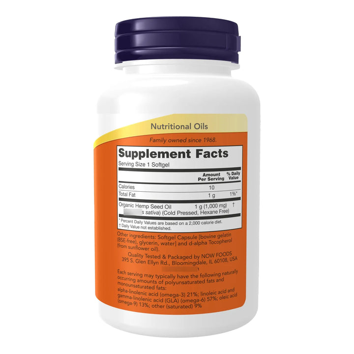 Aceite Semilla Cáñamo 1000 Mg Ácidos Grasos Esenciales Nutri - Imagen 2