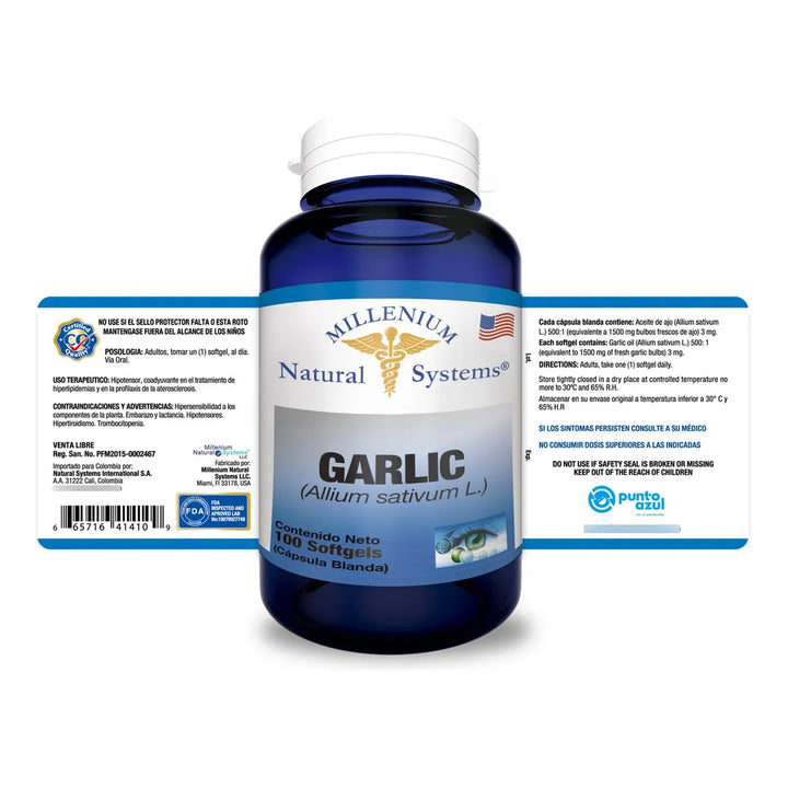 Garlic Ajo 1500mg X 100 Sg Ns Sin Sabor - Imagen 2