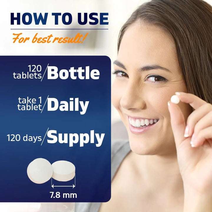 Ácido Fólico 5 Mg Paquete Triple 360 Tabletas De Vitamina B9 - Imagen 3