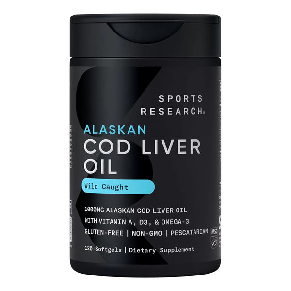 Aceite De Hígado De Bacalao 120 Cápsulas Suaves 1000 Mg Con Vitaminas A y D3