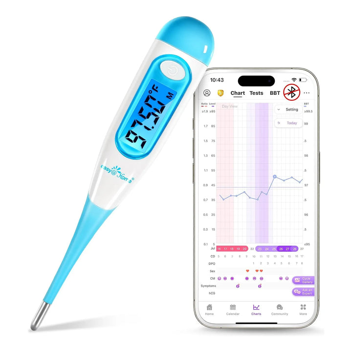 Termometro Basal Digital Easy Home Con Pantalla Lcd - Imagen 1