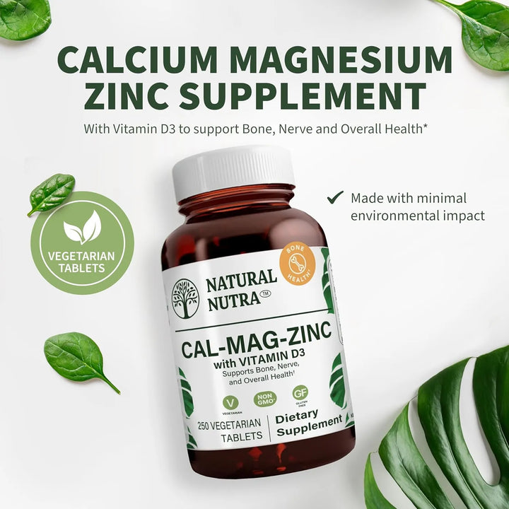 Calcio Magnesio Zinc Vitamina D3 Complejo Mineral Esencial 2 - Imagen 7