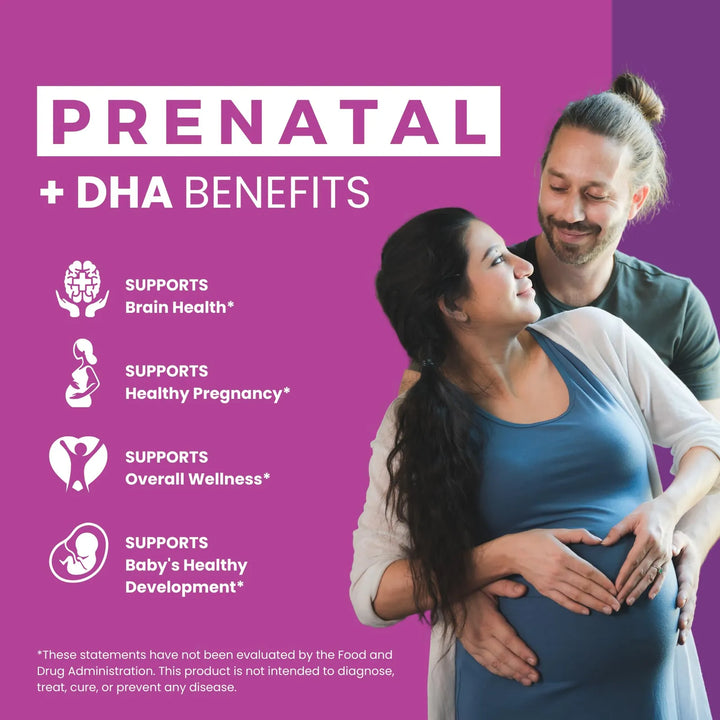 Vitaminas Prenatales Halal Con Dha Hierro Ácido Fólico Jengi - Imagen 3