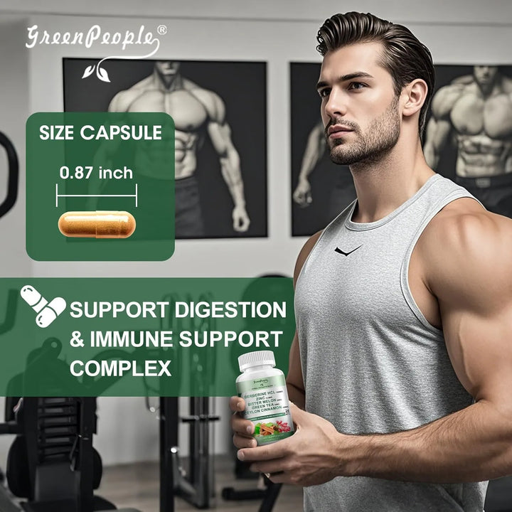 Cápsulas De Berberina 1500 Mg Con Canela De Ceilán Y Extract - Imagen 7