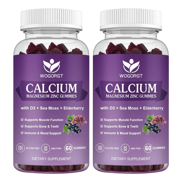 Gomitas De Calcio Magnesio Zinc Con Vitamina D3 Alta Absorci - Imagen 1