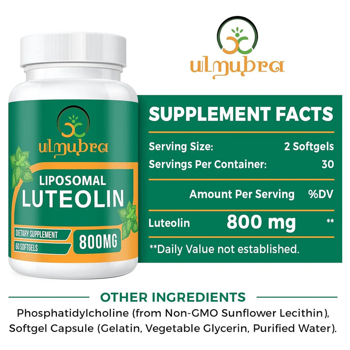 Luteolina Liposomal 800 Mg Máxima Absorción Antioxidante Cer - Imagen 4