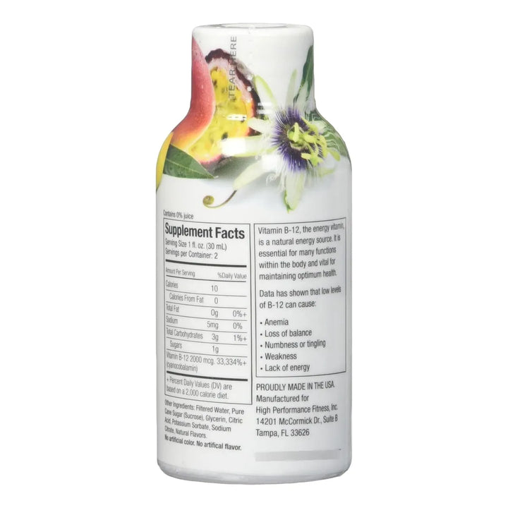 B-12 Shot Energía Máxima Sabor Tropical 60 Ml Caja Con 12 Un - Imagen 2