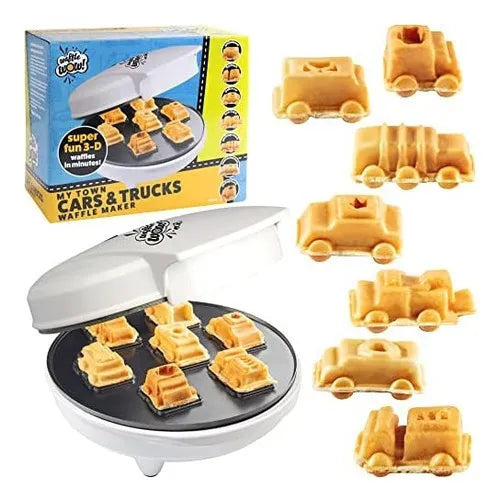 Mini Maquina Para Hacer Gofres De Cars Trucks Haz 7 Diseños Divertidos