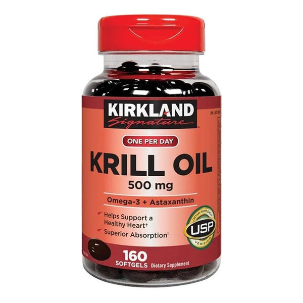 Aceite De Krill 500 Mg 160 Capsulas Blandas Omega 3 Fosfolipidos Astaxantina