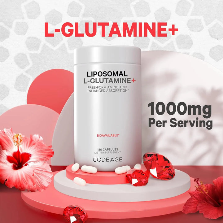Cápsulas Liposomales De L-glutamina 1000 Mg 90 Cápsulas Para - Imagen 3