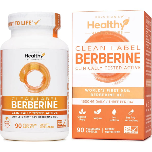 Berberina Ultra Pura 500 Mg 90 Cápsulas Potentes Soporte Dia - Imagen 1