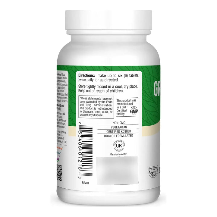 Vitalidad Verde Energética Fórmula 180 Tabletas Kosher - Imagen 3
