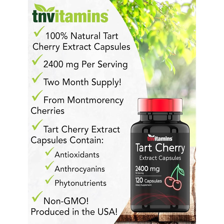 Cápsulas Cereza Ácida 2400 Mg 120 Unidades Antioxidantes Apo - Imagen 3