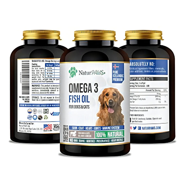 Aceite De Pescado Omega 3 Para Mascotas 1000 Mg Dha Epa Apoy - Imagen 2