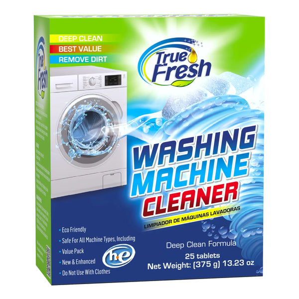 Tabletas Limpiadoras Para Lavadora 25 Unidades Limpieza Profunda True Fresh