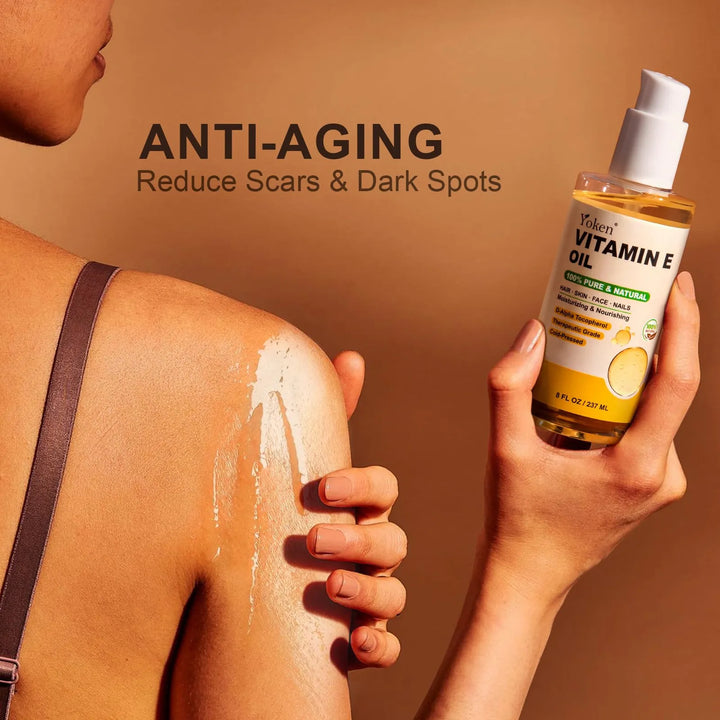 Aceite De Vitamina E Orgánico 240 Ml Para Piel Cicatrices Ca Fragancia - Imagen 4