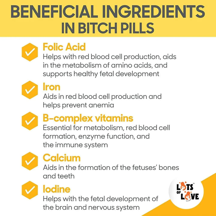 Vitaminas Prenatales Para Perros Embarazados 45 Tabletas Nut - Imagen 2