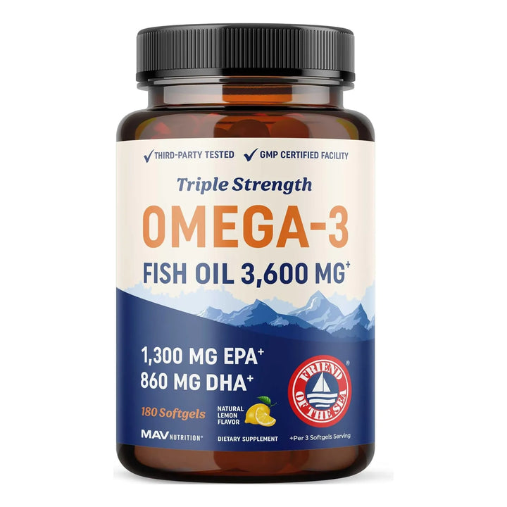 Aceite De Pescado Omega 3 Triple Fuerza 3600 Mg Epa Dha 2100 - Imagen 1