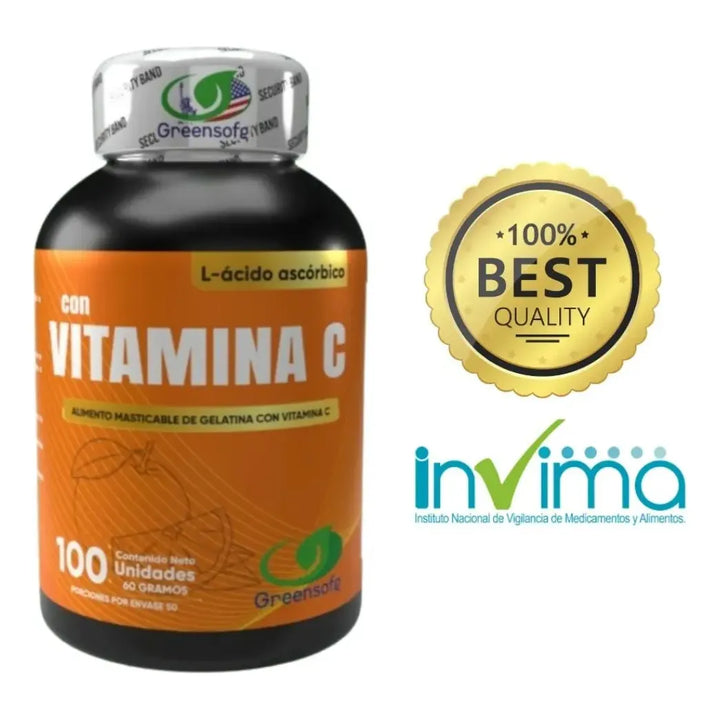 Vitamina C Americana Capsulas- Acido Ascorbico Alta Potencia 1000mg - Imagen 9