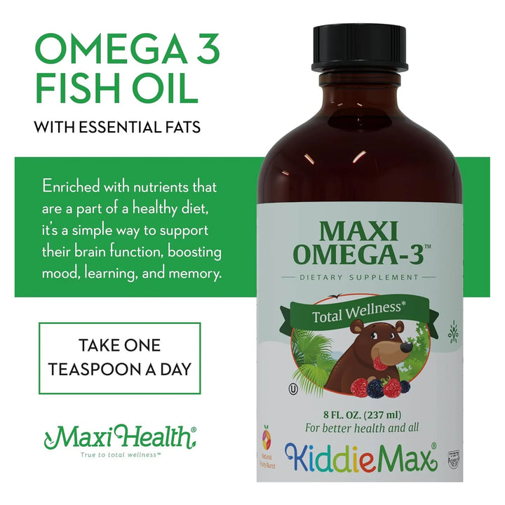 Aceite De Pescado Líquido Omega 3 Para Niños Dha Y Epa Sabor - Imagen 4