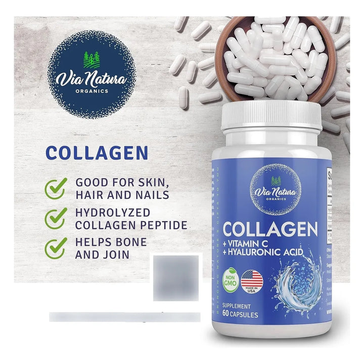 Colágeno Vitamina C Ácido Hialurónico Péptidos Hidrolizados - Imagen 6