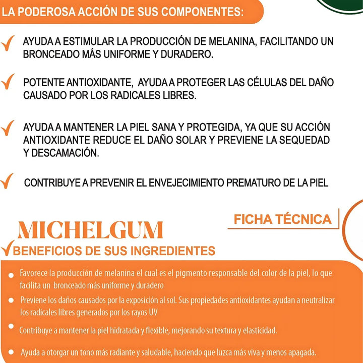 Gomas Auto Bronceo Canelita 90 - Imagen 3