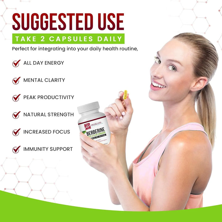 Berberina 1200 Mg Con Canela De Ceilán Para Controlar Azúcar - Imagen 7