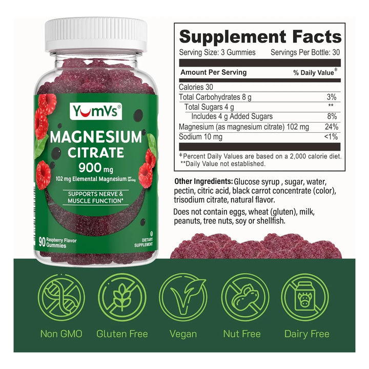 Gomitas De Citrato De Magnesio 900 Mg Altamente Absorbente A - Imagen 5