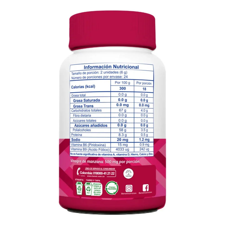 Gomas Benet Vinagre Manzana Manzana - Imagen 2