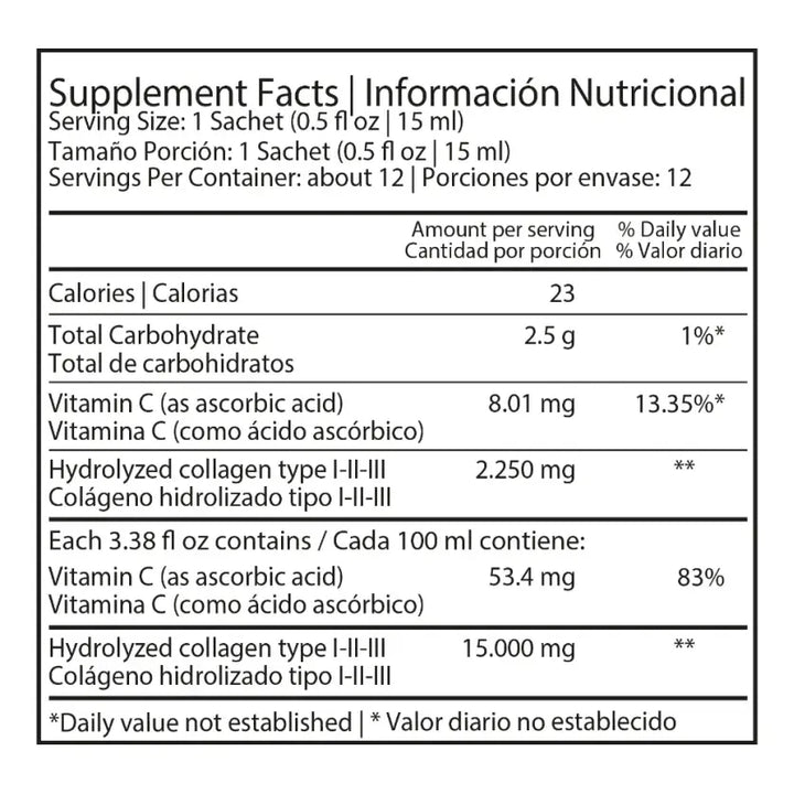 Collagener Pro 15000mg Con Vitamina C Healthy America Suplemento Líqui ...