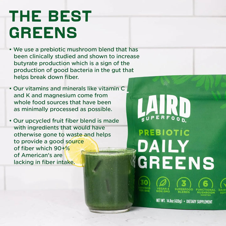 Polvo De Greens Diarios Prebióticos 15 Sobres Vitaminas Mine - Imagen 6