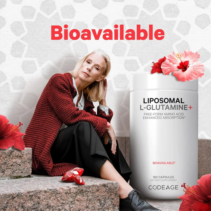 Cápsulas Liposomales De L-glutamina 1000 Mg 90 Cápsulas Para - Imagen 8