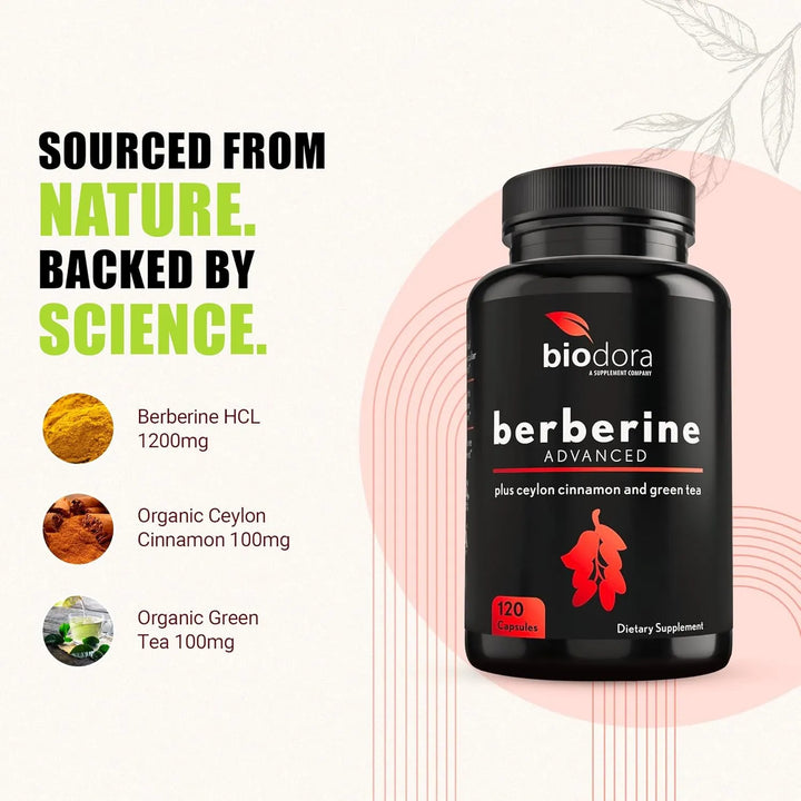 Berberina Avanzada 1200 Mg Canela De Ceilán 100 Mg Extracto - Imagen 3
