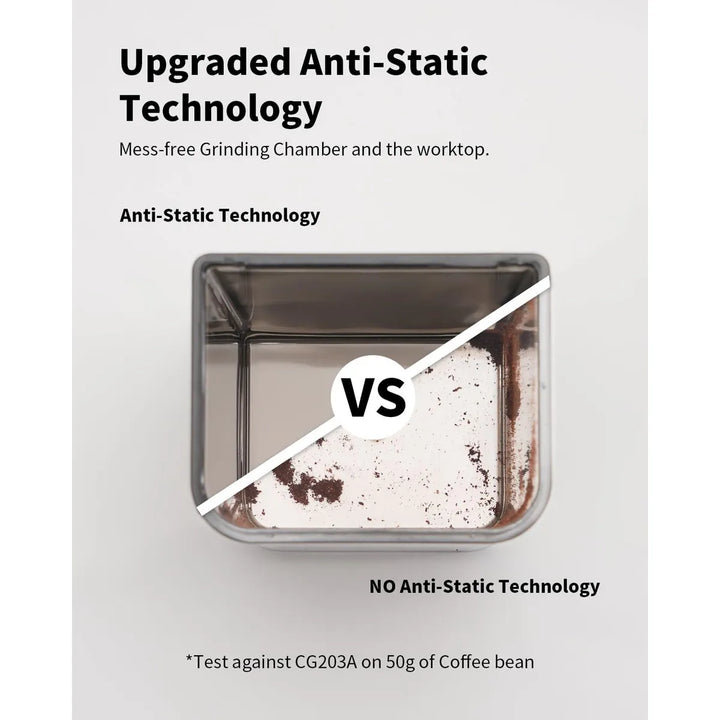 Molinillo De Café Profesional Con Rebabas Cónicas 48 Ajustes Negro - Imagen 4