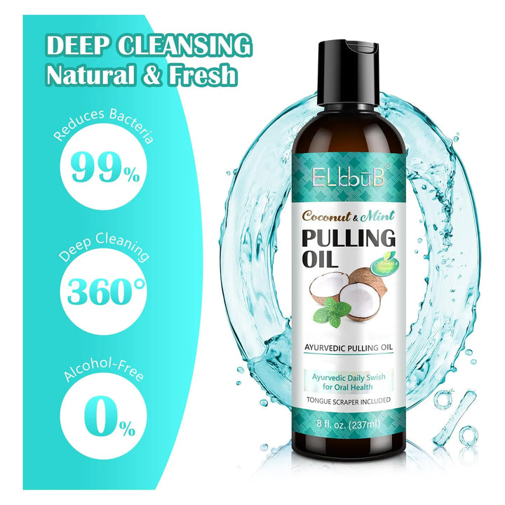 Aceite De Coco Enjuague Bucal Ayurvédico Con Raspador De Len - Imagen 6